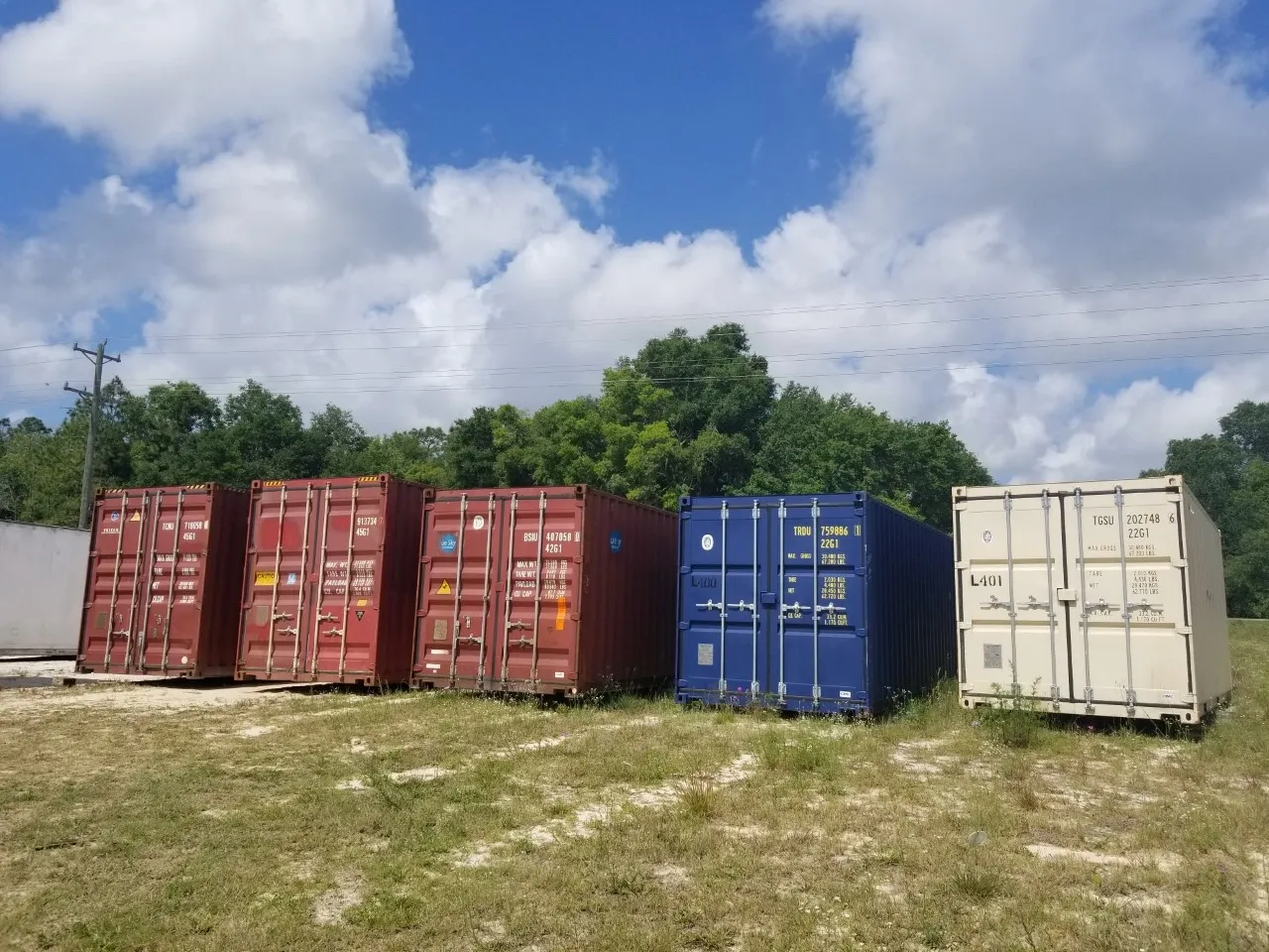 Gator Storage container and trailer yard in Bell, Florida